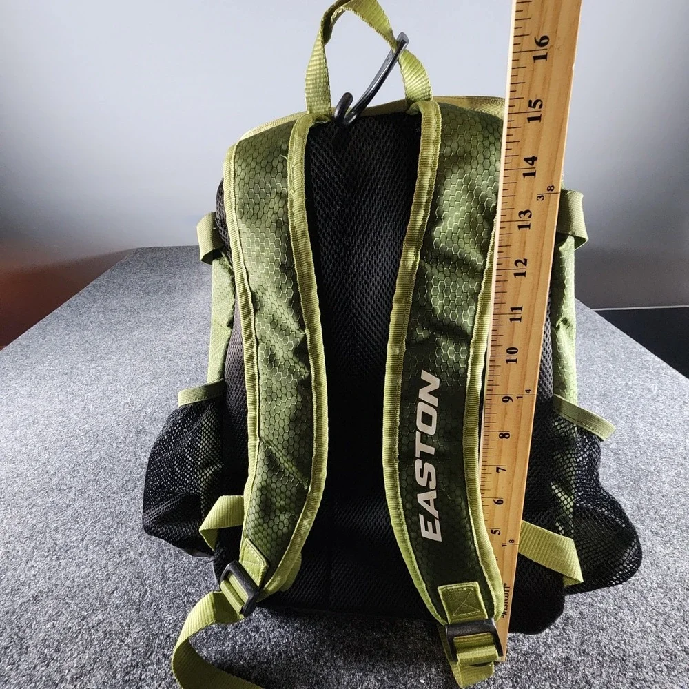 Easton Baseball Softball Equipment Backpack Bag Green Grey Honeycomb‎ Ripstop